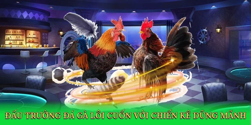 Đấu trường đá gà lôi cuốn với chiến kê dũng mãnh